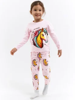 GATE Bawełniana piżama z nadrukiem|Dzieci Dziewczynki·Bielizna