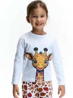 GATE Bawełniana piżama z nadrukiem|Dzieci Dziewczynki·Bielizna