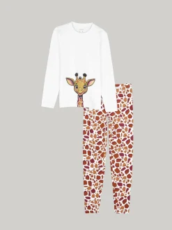 GATE Bawełniana piżama z nadrukiem|Dzieci Dziewczynki·Bielizna