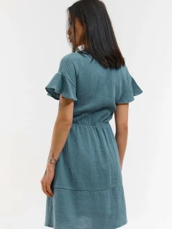 GATE Bawełniana sukienka mini| Kategorie·Sukienki