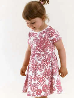 GATE Bawełniana sukienka w kwiatowy print|Dzieci Dziewczynki·Sukienki