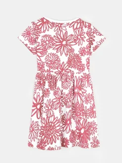 GATE Bawełniana sukienka w kwiatowy print|Dzieci Dziewczynki·Sukienki