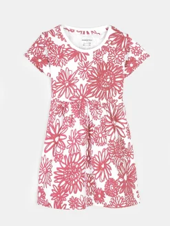 GATE Bawełniana sukienka w kwiatowy print|Dzieci Dziewczynki·Sukienki