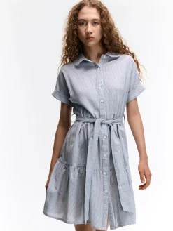 GATE Bawełniana sukienka w paski| Kategorie·Sukienki