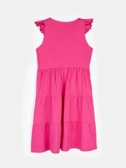 GATE Bawełniana sukienka z falbankami|Dzieci Baby|Dziewczynki·Sukienki