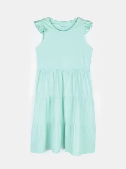 GATE Bawełniana sukienka z falbankami|Dzieci Baby|Dziewczynki·Sukienki