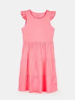 GATE Bawełniana sukienka z falbankami|Dzieci Baby|Dziewczynki·Sukienki