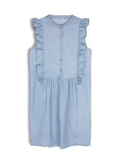 GATE Bawełniana sukienka z falbaną| Kategorie·Sukienki