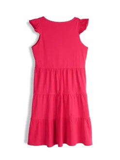 GATE Bawełniana sukienka z falbankami|Dzieci Dziewczynki·Sukienki