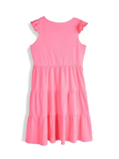 GATE Bawełniana sukienka z falbankami|Dzieci Dziewczynki·Sukienki