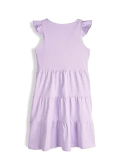 GATE Bawełniana sukienka z falbankami|Dzieci Dziewczynki·Sukienki