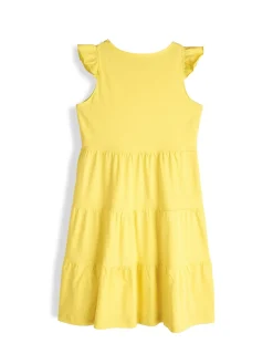 GATE Bawełniana sukienka z falbankami|Dzieci Dziewczynki·Sukienki