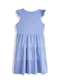 GATE Bawełniana sukienka z falbankami|Dzieci Dziewczynki·Sukienki
