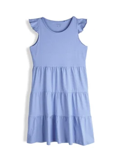 GATE Bawełniana sukienka z falbankami|Dzieci Dziewczynki·Sukienki