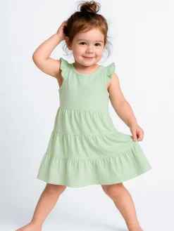 GATE Bawełniana sukienka z falbankami|Dzieci Dziewczynki·Sukienki