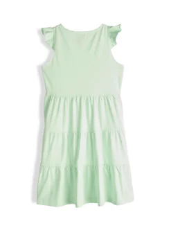 GATE Bawełniana sukienka z falbankami|Dzieci Dziewczynki·Sukienki