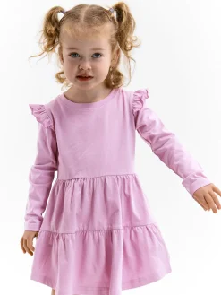 GATE Bawełniana sukienka z falbankami|Dzieci Dziewczynki·Sukienki