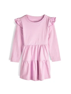 GATE Bawełniana sukienka z falbankami|Dzieci Dziewczynki·Sukienki