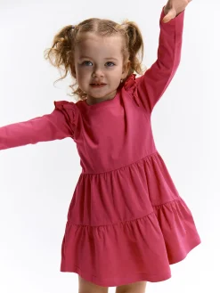 GATE Bawełniana sukienka z falbankami|Dzieci Dziewczynki·Sukienki