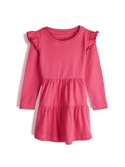GATE Bawełniana sukienka z falbankami|Dzieci Dziewczynki·Sukienki