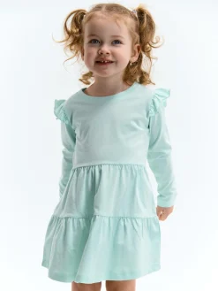 GATE Bawełniana sukienka z falbankami|Dzieci Dziewczynki·Sukienki
