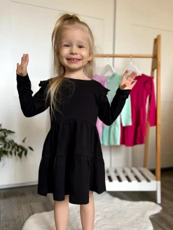 GATE Bawełniana sukienka z falbankami|Dzieci Dziewczynki·Sukienki