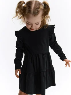 GATE Bawełniana sukienka z falbankami|Dzieci Dziewczynki·Sukienki