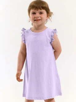 GATE Bawełniana sukienka z falbankami|Dzieci Dziewczynki·Sukienki