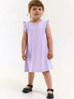 GATE Bawełniana sukienka z falbankami|Dzieci Dziewczynki·Sukienki