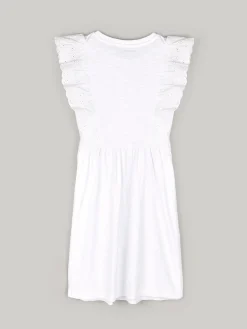 GATE Bawełniana sukienka z falbaną|Dzieci Dziewczynki·Sukienki