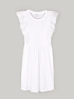 GATE Bawełniana sukienka z falbaną|Dzieci Dziewczynki·Sukienki