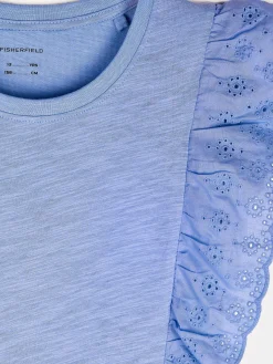 GATE Bawełniana sukienka z falbaną|Dzieci Dziewczynki·Sukienki