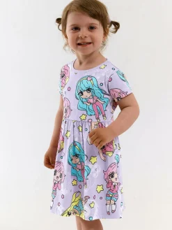 GATE Bawełniana sukienka z nadrukiem|Dzieci Dziewczynki·Sukienki