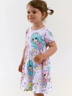 GATE Bawełniana sukienka z nadrukiem|Dzieci Dziewczynki·Sukienki