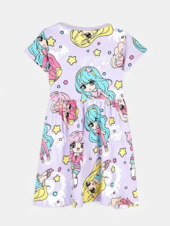 GATE Bawełniana sukienka z nadrukiem|Dzieci Dziewczynki·Sukienki