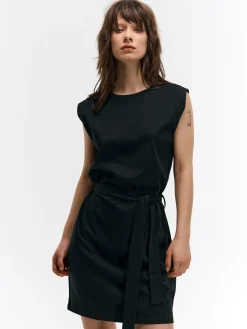 GATE Bawełniana sukienka z paskiem| Kategorie·Sukienki