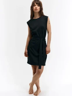 GATE Bawełniana sukienka z paskiem| Kategorie·Sukienki