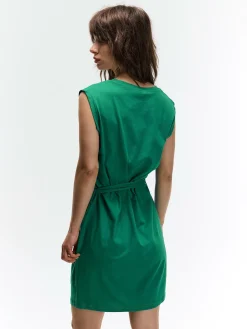 GATE Bawełniana sukienka z paskiem| Kategorie·Sukienki