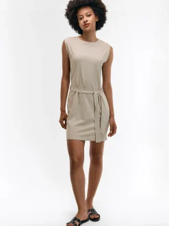 GATE Bawełniana sukienka z paskiem| Kategorie·Sukienki