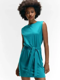 GATE Bawełniana sukienka z paskiem| Kategorie·Sukienki