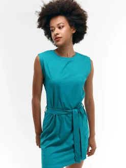 GATE Bawełniana sukienka z paskiem| Kategorie·Sukienki