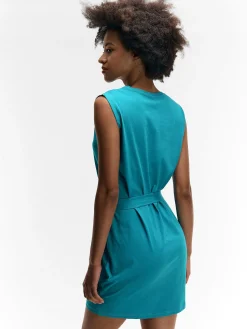 GATE Bawełniana sukienka z paskiem| Kategorie·Sukienki