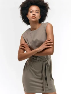 GATE Bawełniana sukienka z paskiem| Kategorie·Sukienki