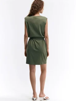 GATE Bawełniana sukienka z paskiem| Kategorie·Sukienki