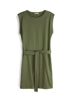 GATE Bawełniana sukienka z paskiem| Kategorie·Sukienki