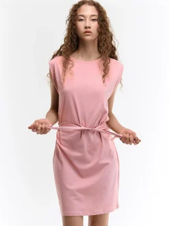 GATE Bawełniana sukienka z paskiem| Kategorie·Sukienki