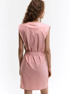 GATE Bawełniana sukienka z paskiem| Kategorie·Sukienki