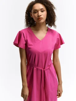 GATE Bawełniana sukienka z paskiem| Kategorie·Sukienki