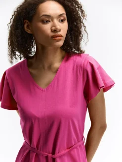 GATE Bawełniana sukienka z paskiem| Kategorie·Sukienki