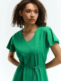 GATE Bawełniana sukienka z paskiem| Kategorie·Sukienki